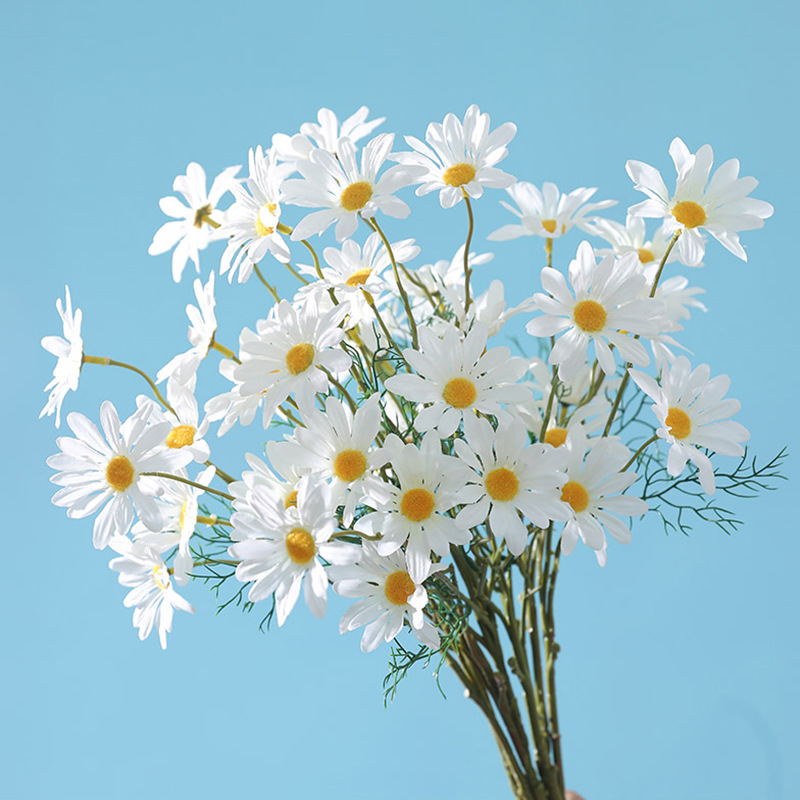 Baby Breath Dried - 1/2/3Pcs Daisy Artificial Flowers Bouquet 50cm