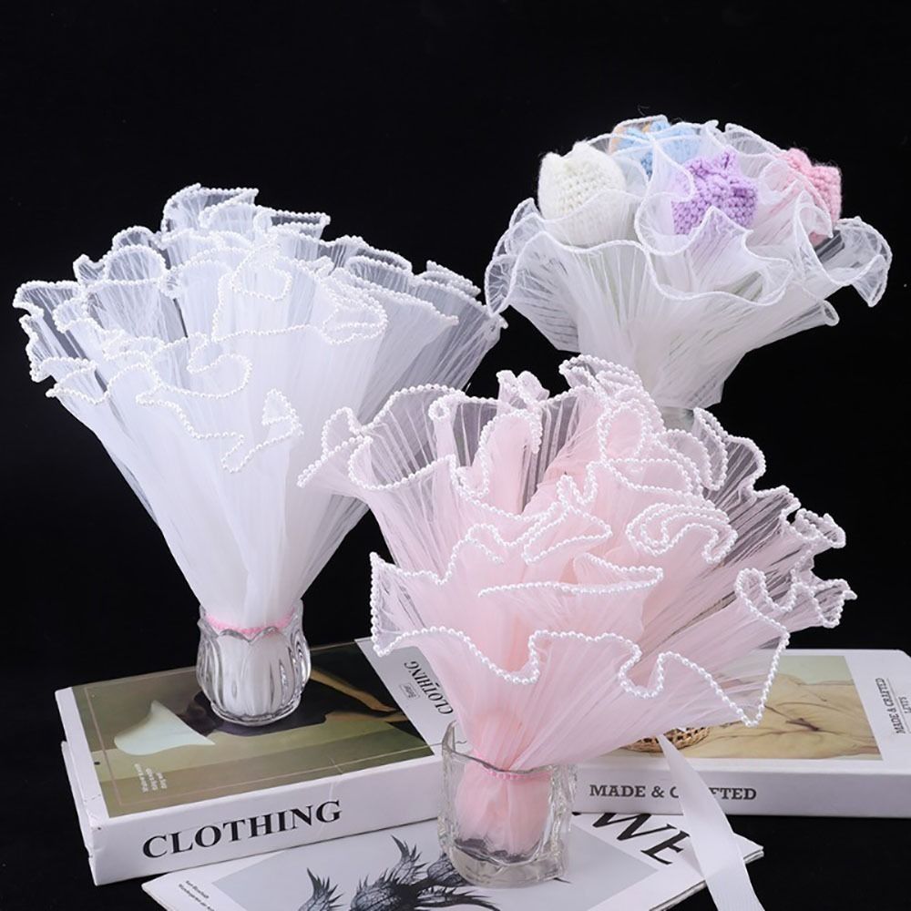 Florist Supply House - 28cmx4Yards Flower Bouquet Wrapping Pearl Wave