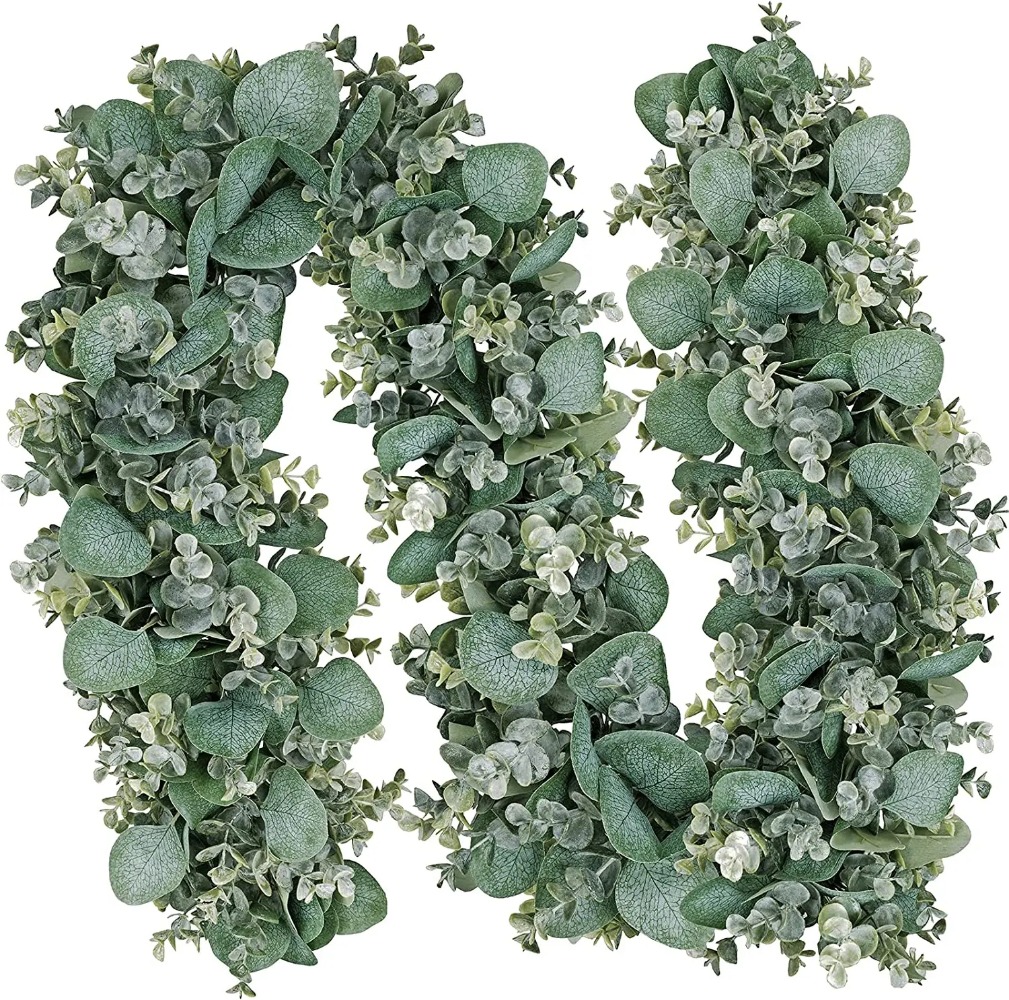 Eucalyptus Preserved - 6' Long Faux Mixed Eucalyptus Leaves
