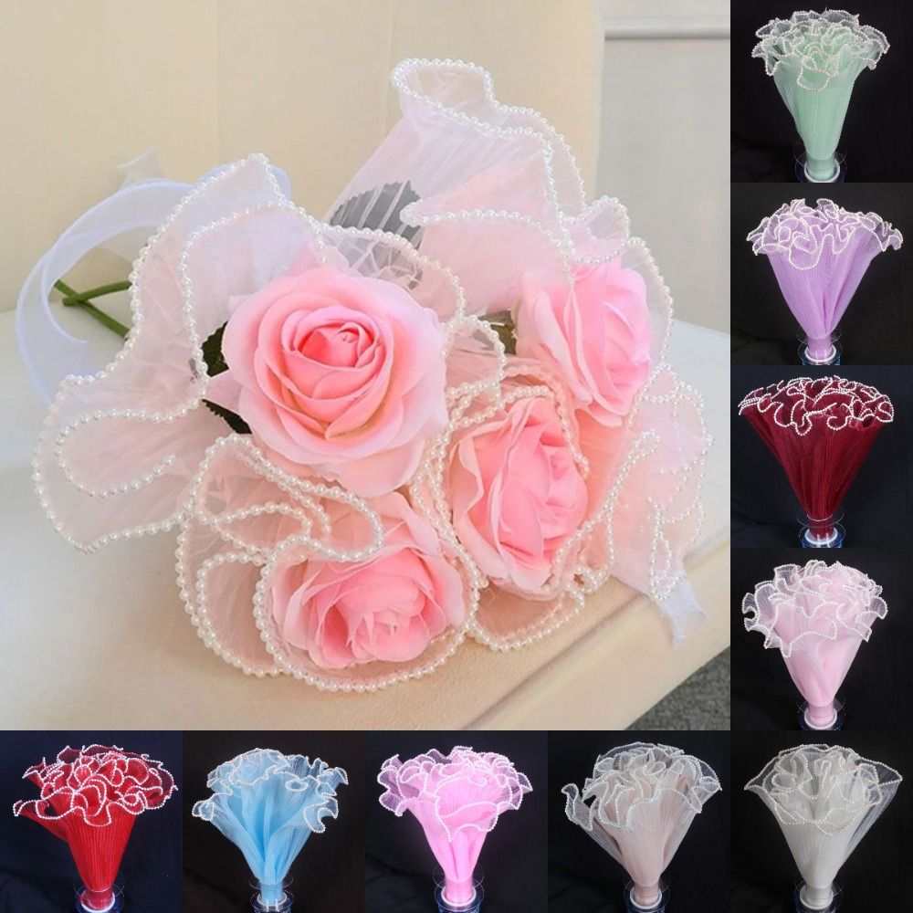 Florist Supply House - 28cmx4Yards Flower Bouquet Wrapping Lace Mesh
