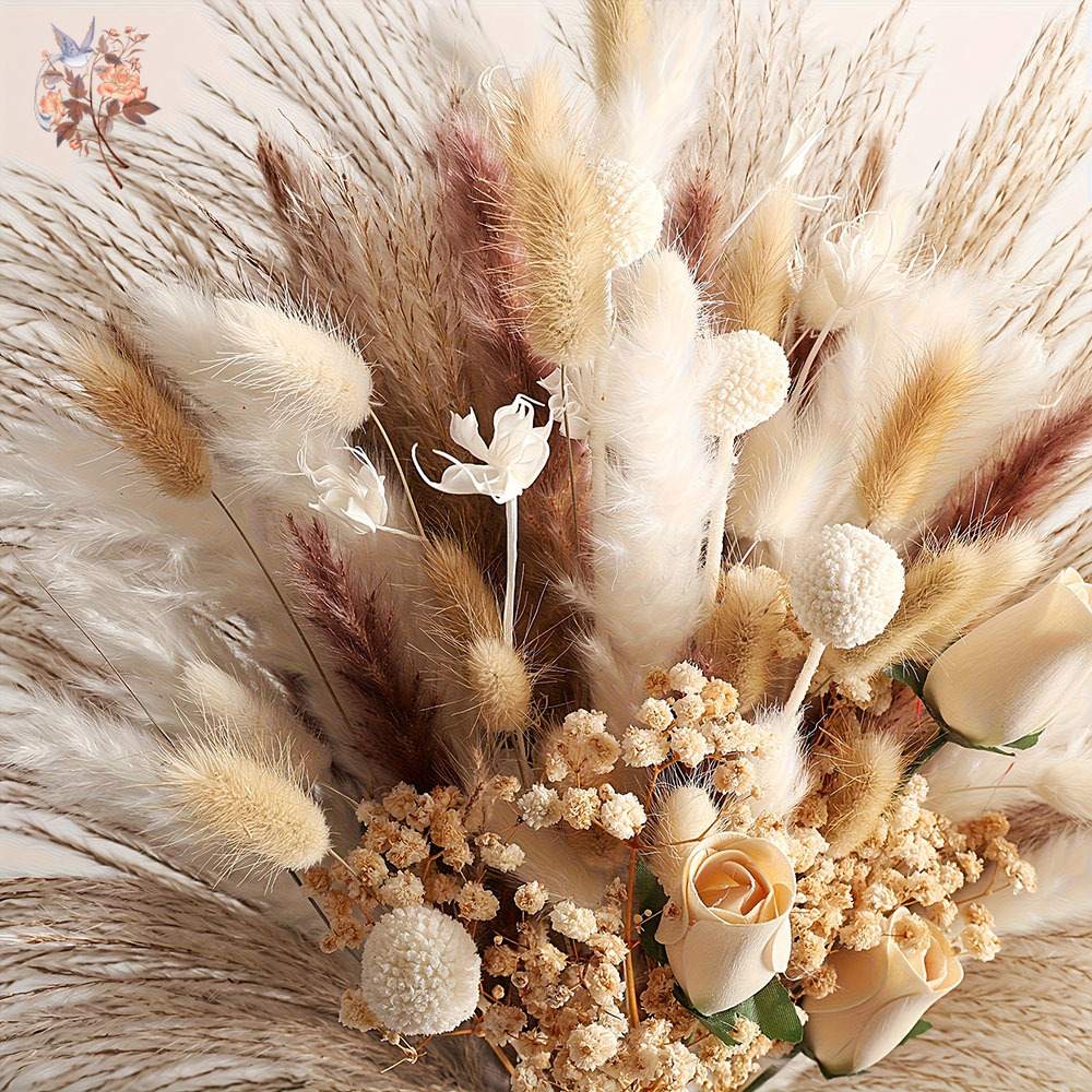 80Pcs Artificial Dried Flowers - огляд і ціна Baby Breath Dried