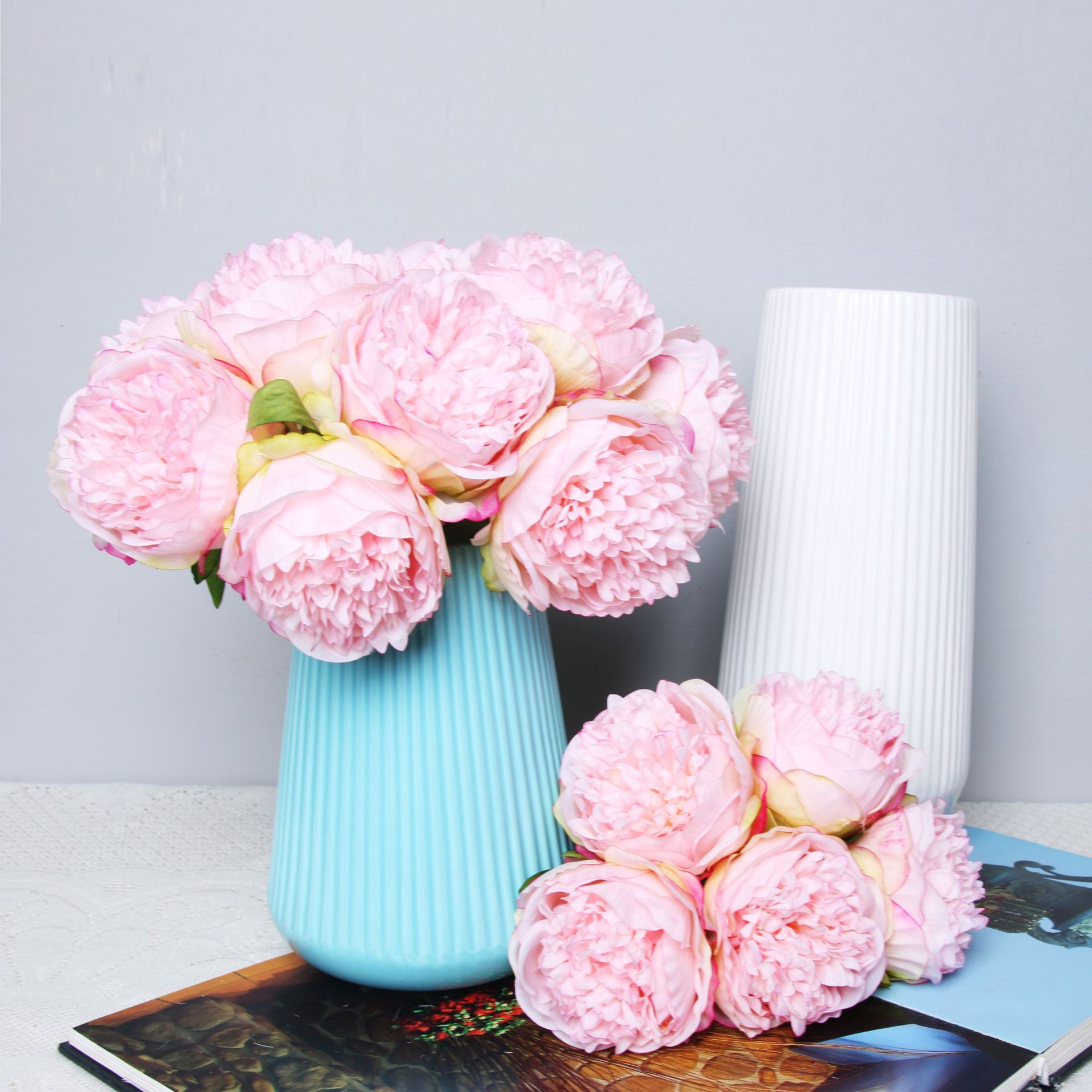 5Big Heads 11cm Diameter Rose  - огляд і ціна Baby Breath Dried
