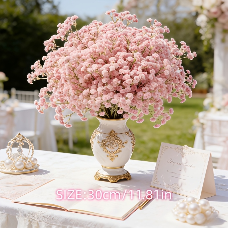 130-Stem Pink Gypsophila Artif - огляд і ціна Baby Breath Dried
